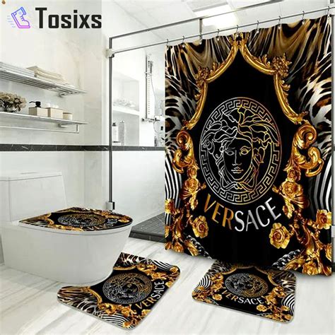 versace bathroom rug.